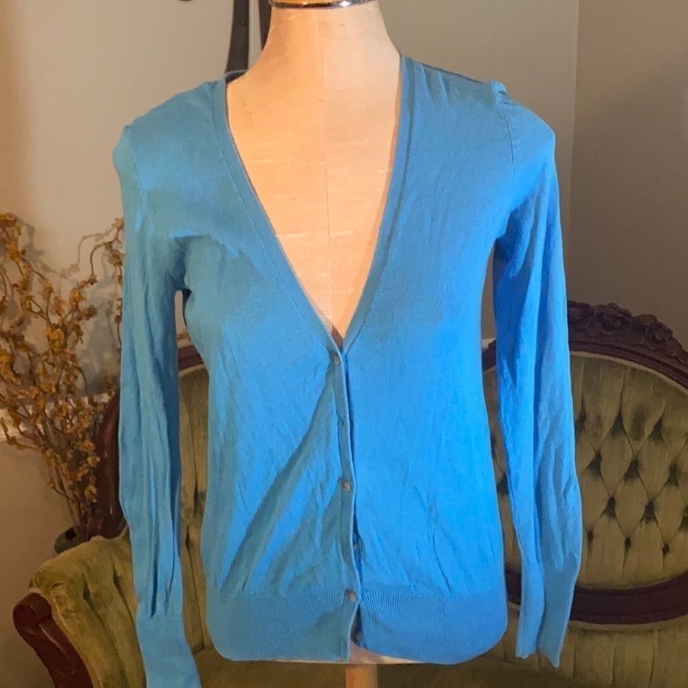 Baby blue button down cardigan. Women’s S.